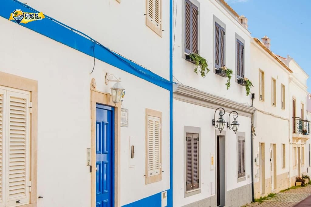 Traditional Portuguese townhouses in the Algarve Portugal
