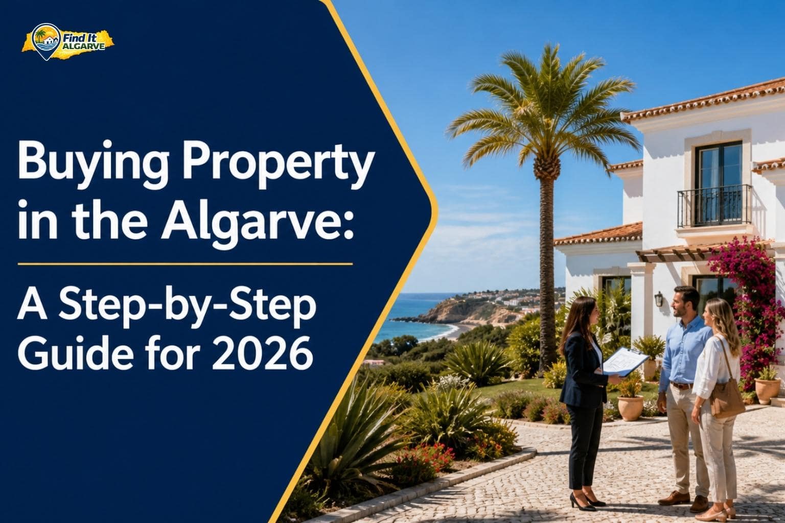 White villa with pool for sale in the Algarve Portugal